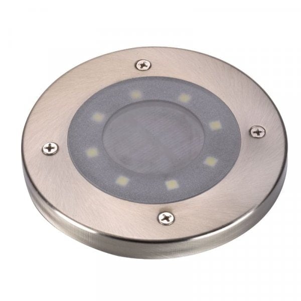 Solar Powered Up Pathway Single Light Silver 1