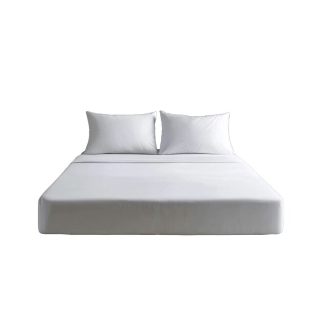 Luxury 200TC Soft Touch Fitted Sheet Bed Linen 30cm Extra Deep Skirt White White Single