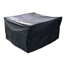 KCT Weatherproof Outdoor Garden Patio Rattan Furniture Cover Square Large -126 x 126 x 74cm Black Large 1
