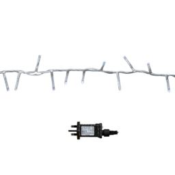 50m 2000 LED TreeBrights Christmas String Lights with Timer in White on Clear Cable