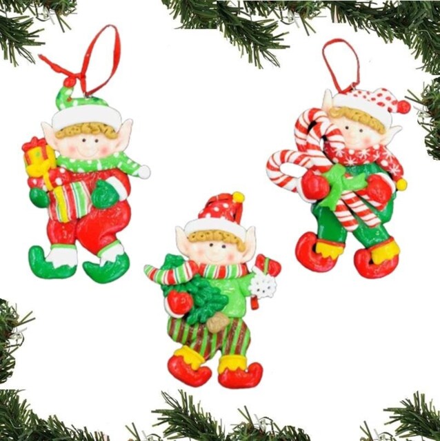 Christmas Tree Hanging Decorations Homes Decorated with Cup Cake Candy Santa Snowman Teddy Xmas Tree Wall Home Décor Ornaments 3pc