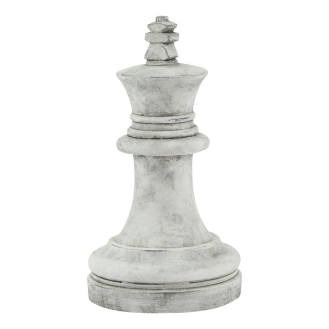 Hill Interiors Athena King Chess Piece Ornament - White - One Size