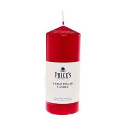 Prices Pillar Candle Red 6 - One Colour - One Size