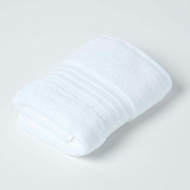 Homescapes Zero Twist Supima Cotton Hand Towel - White White Hand towel