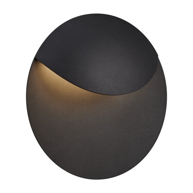Nordlux Valopin Outdoor Wall Light Black Aluminium Sensor Intergrated LED Coastal/Marine Safe - Mains Powered, IP54 Black Black