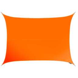 6m x 5m Rectangle Water Resistant Orange Sun Shade Sail