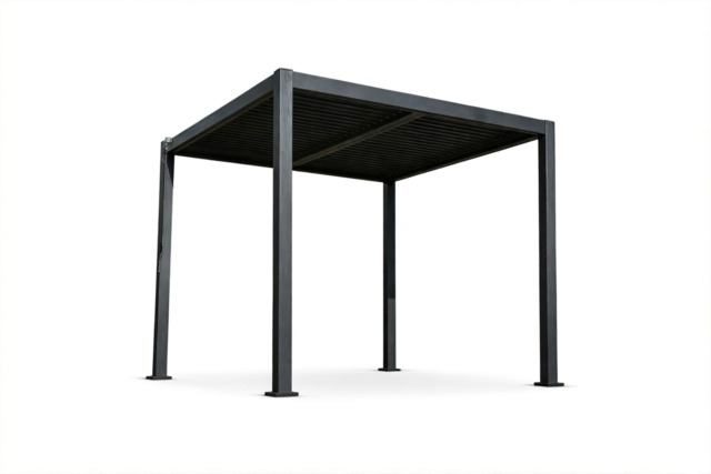 3m x 3m Aluminium Pergola with Manual Louvre Roofing