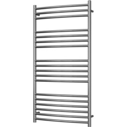 Aston - Stainless Steel Heated Towel Rail - H1200mm x W600mm - Curved