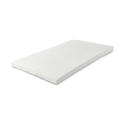 Westwood Fabric Mattress Topper - 1 Inch Deep, Plush Comfort, Breathable Design White