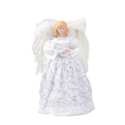 Living and Home Angel Christmas Tree Topper with LED Lights Home Decor