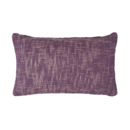 Homescapes Nirvana Cotton Mauve Rectangular Cushion Cover - 30 x 50 cm Purple Mauve 30 x 50 cm