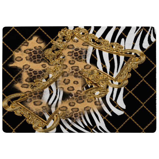 Zebra & Baroque Rug Multi
