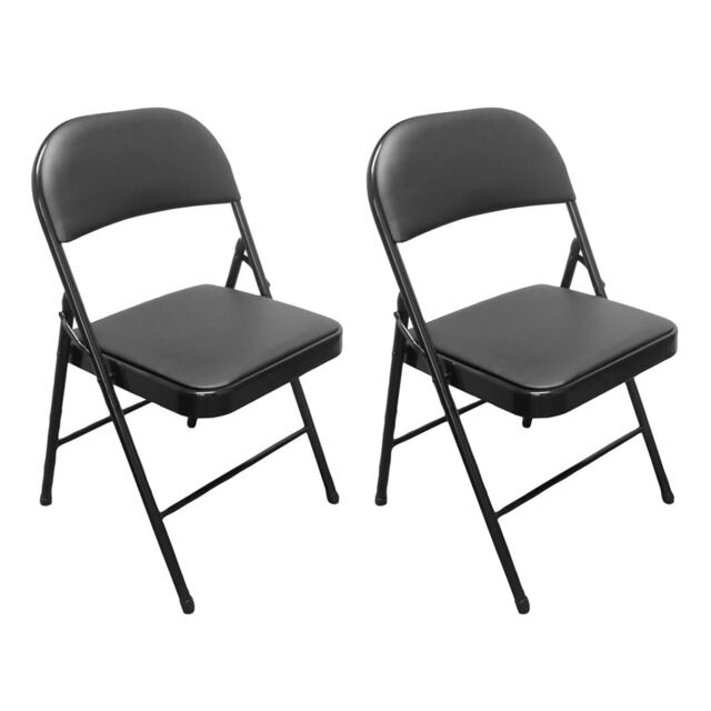 Royalford Heavy Duty Folding Padded Chair, Pack of 2