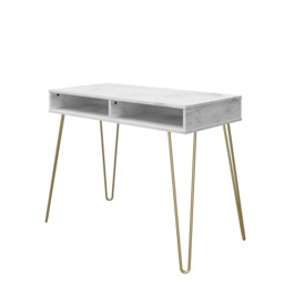 Novogratz Athena Desk in White Marble