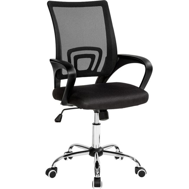 Office Chair Marius - ergonomic shape, lumbar support, comfortable padding Black black One Size 1