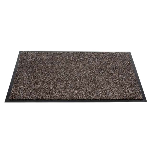 Sentry Barrington Cotton Washable Mat 16 x 24'' Dark Brown - One Colour - One Size
