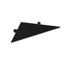Cosmic Shower Corner Shelf with Stainless Steel for Bathroom, Matt Finish Black Multi 1