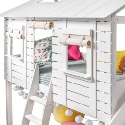 Hans Canvas Roll Up Windows and Door for Christopher Midsleeper with White Frame