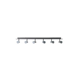 ValueLights Consul Chrome 6 Way Adjustable Ceiling Spotlight and Warm White Bulb