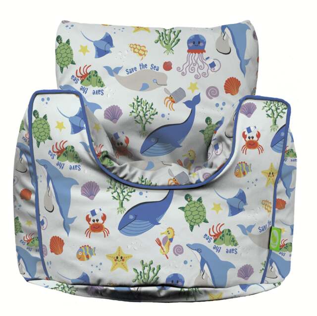 Bean Lazy Save Our Seas Cotton Bean Bag Armchair Toddler Size