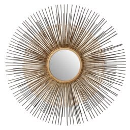 Elegant Design Nickel And Bronze Finish Wall Mirror, Mid Century Hallway Mirror, Versatile Bedroom Mirror Multi