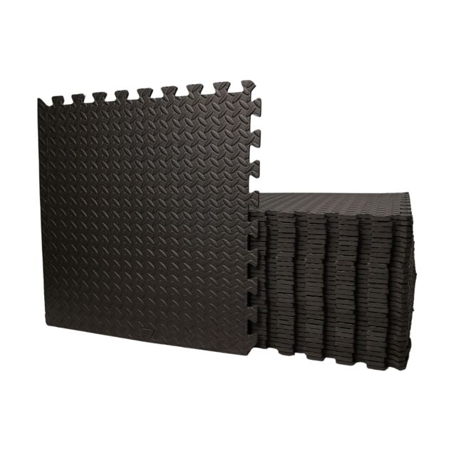 Samuel Alexander 4 Piece EVA Foam Floor Protective Tiles / Mats 60x60cm Each