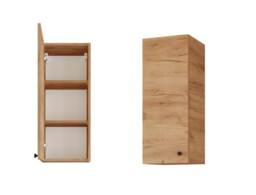 Bathroom Wall Cabinet Small Slimline Cupboard Universal Top Base Storage Unit Oak Effect Narrow Slimline Avir