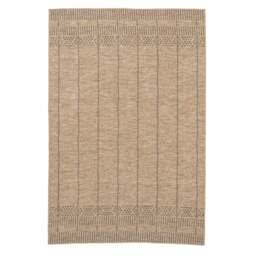 KUKOON Kai Hardwearing Washable Jute-Effect Rug – Natural Earthy Brown Area Mat 80cm x 150cm