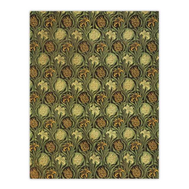"Tulip and Lily Floral Pattern Vintage Wall Art Print W. Morris 12x16"""