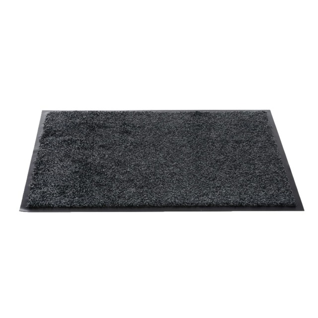 Sentry Barrington Cotton Washable Mat 20 x 33'' Charcoal - One Colour - One Size