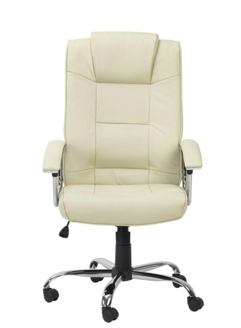 Houston office chair with high back in leather cream