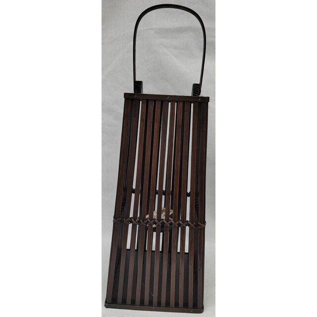 Medium Silo Lantern with Glass Holder - Wicker - L30 x W30 x H67 cm