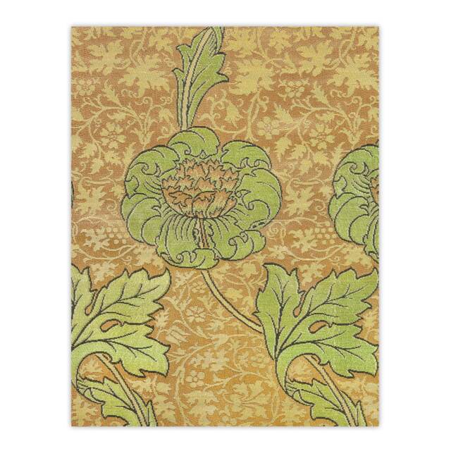 "Flower Bloom Textile Detail Vintage Wall Art Print William Morris 24x32"""
