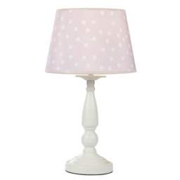 BHS Glow Kid's LED Polka Dot Table Lamp, Pink