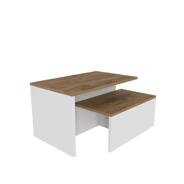 Decorotika Twins 2 Pieces Nesting Coffee Table - W 72 cm x H 42 cm x D 45 cm