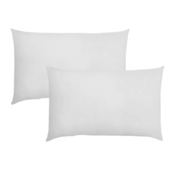 OHS Hotel Luxury 2 Pack Housewife Pillowcases, 50x75cm - White