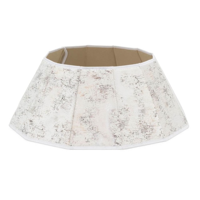 Diamond Velvet Christmas Tree Skirt White Marble