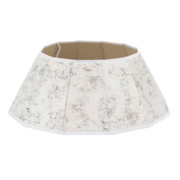 Diamond Velvet Christmas Tree Skirt White Marble