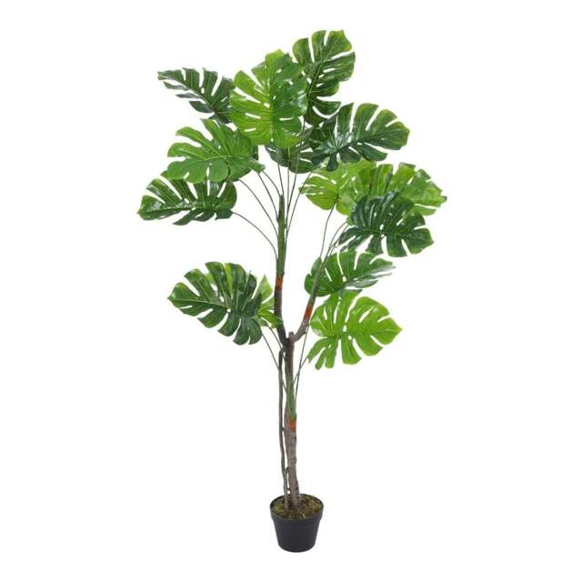Living and Home Artificial Monstera Deliciosa Tree in Pot - 155cm