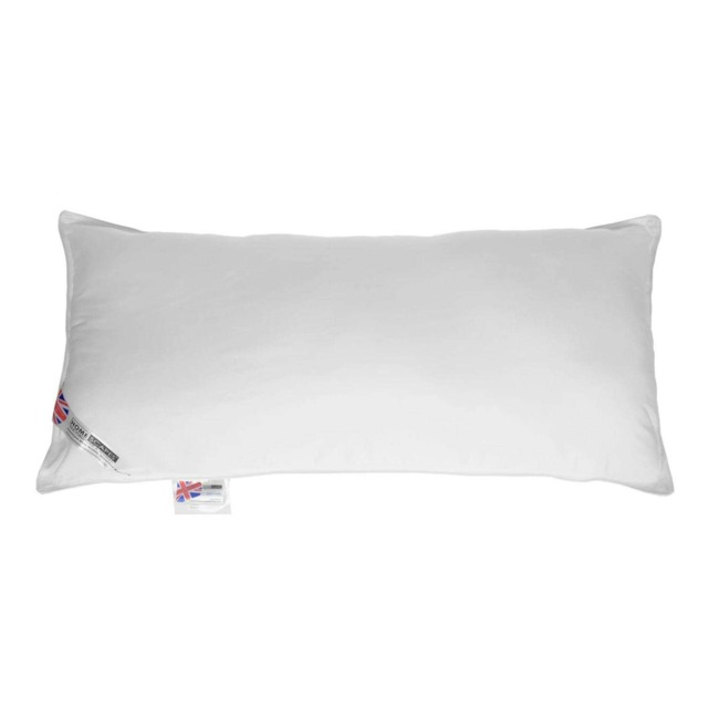 "Homescapes Hotel Quality Super Microfibre King Size Pillow White 48cm x 91cm (19"" x 36"")"