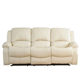 Glendale 3 Seat Reclining Sofa - Cream