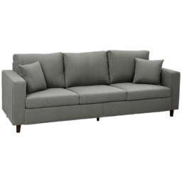 HOMCOM 3 Seater Sofa with Wide Seat, Corduroy Upholstered