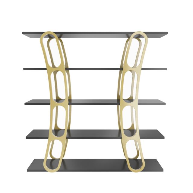 Decorotika Adar Bookcase - W 120 cm x H 120 cm x D 25 cm
