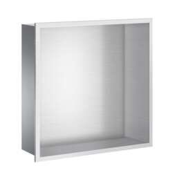 Smedbo Brushed Stainless Steel Shower and Bathroom Wall Niche (300 x 300mm)