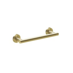 Cosmic Wall Mounted Towel Round Rail with Brushed Gold Finish for Bathroom 31 cm