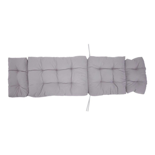 Living and Home Outdoor Thickened Lounger Cushion, 180x55cm, Grey