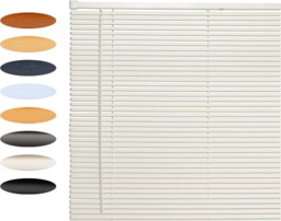 Lister Cartwright 25mm PVC Venetian Blinds Windows Easy Fit Child Safety Included (White, 60 cm Width x 160 cm Drop)