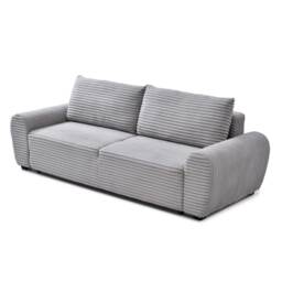 Freya 3 Seater Corduroy Sofa Bed Grey Light Grey Three Seater