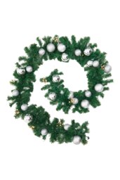 Living and Home Christmas Artificial Garland with Pine for Hanging - 270cm