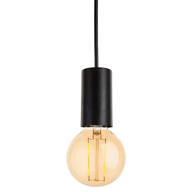 Berkeley 1 Light Ceiling Pendant Black, E27